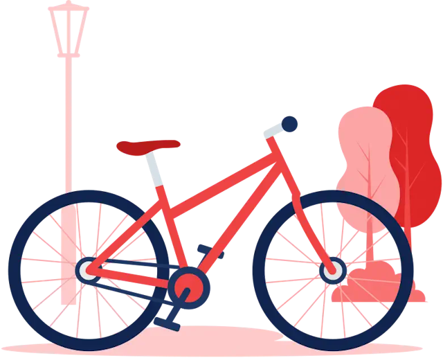 Illustration of a bicycle